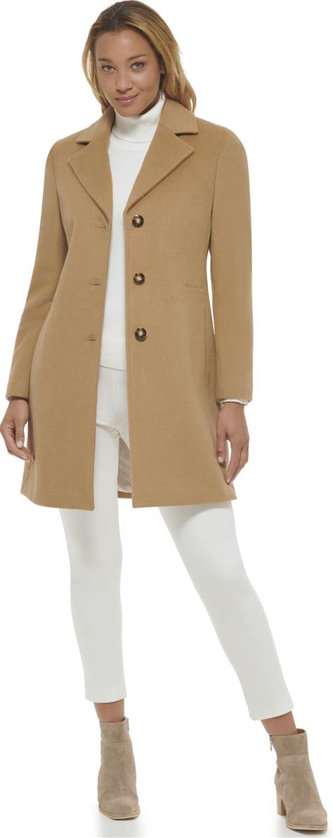 Calvin Klein Women's Wool-Cashmere Blend Coat