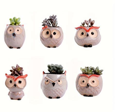 Owl Ceramic Planter